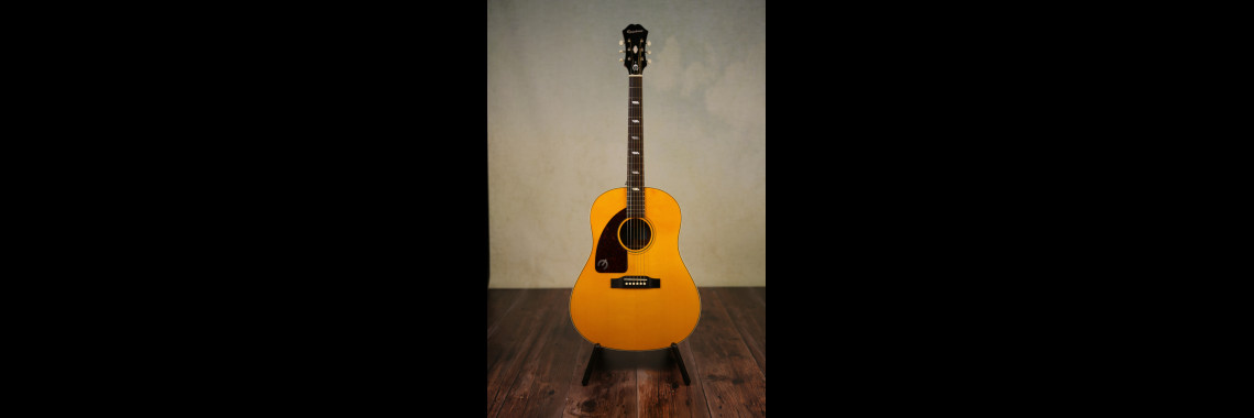 Left Handed Epiphone Inspired By 1964 Texan Acoustic Guitar